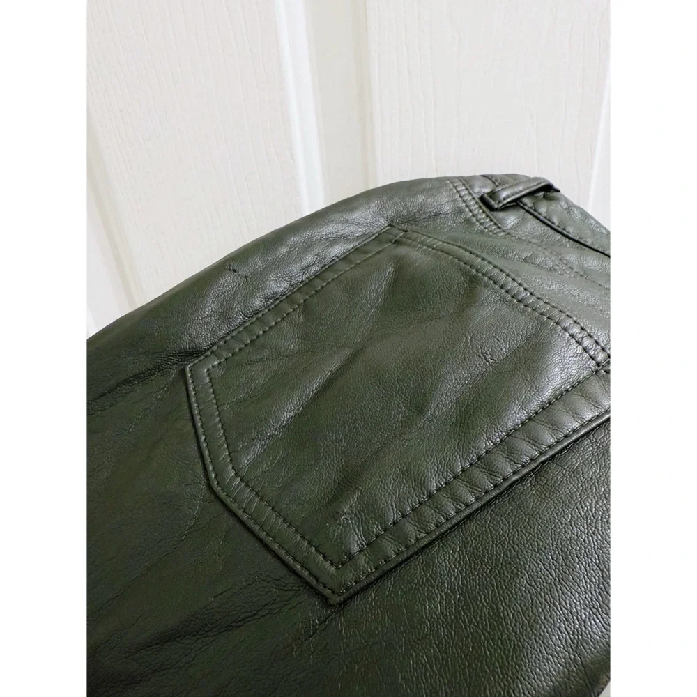 Wilfred Aritzia High Waisted Faux Leather Pants in Black